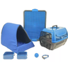 Kit Cama Cachorro Gato Iglu Transporte Sanitário M - Azul - 1