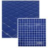 Pastilhas de Vidro Azul Cristal Brilhante Kit 11 Unidades Cozinha Banheiro Piscina 30x30cm - 3