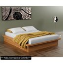 Ver imagem 1 de Cama de Madeira para Colchão Casal ou Queen Flutuante 100% MDF TW22 Freijó - Dalla Costa