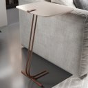 Ver imagem 2 de Mesa Apoio Lateral para Sofá Lisboa Pé Café LarFlex:Laca Off White