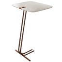 Ver imagem 1 de Mesa Apoio Lateral para Sofá Lisboa Pé Café LarFlex:Laca Off White