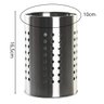 Porta Talheres Redondo Organizador em Aço Inox 10x16,5cm - 2