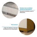 Ver mais imagens de Guarda-Roupa Casal 6 Portas com Espelho 2 Gavetas 100% MDF 164cm Papoulas Espresso Móveis Off White/Cinamomo
