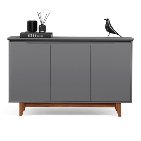 Buffet 3 Portas Flow Cinza