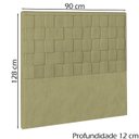 Ver imagem 4 de Cabeceira Solteiro 90 cm Priss Linho SL 75 Peer
