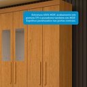 Ver imagem 6 de Guarda-Roupa Casal 6 Portas com Espelho 2 Gavetas 100% MDF 164cm Papoulas Espresso Móveis Marrom/Cinamomo