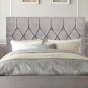 Ver imagem 2 de Cabeceira Estofada Cama Box Solteiro 100cm Istambul Suede Cinza Claro- Mabe Magazine