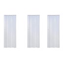 Ver imagem 4 de Kit com 3 Portas Sanfonadas de PVC 210x84cm Branco/Gelo Bariri