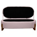 Ver imagem 2 de Puff Baú Organizador de Sapatos Thor para Cama King Size Bouclé:rosa Bebê