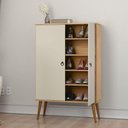 Ver imagem 1 de Sapateira Piazza 2 Portas 5 Prateleiras 90cm Cinamomo Off White Casah