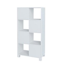 Armario Com 4 Portas E 8 Nichos Wally- ARTANY - Branco - 2