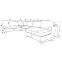 Ver imagem 4 de Sofá de Couro N.y. 6 Lugares Off White 3,88 M - Mempra