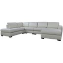 Ver imagem 2 de Sofá de Couro N.y. 6 Lugares Off White 3,88 M - Mempra