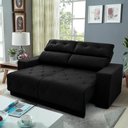 Ver imagem 1 de Sofá Retrátil/Reclinável Belga 1,80m Suede Velut com Molas no Assento