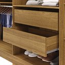 Ver imagem 5 de Guarda Roupa Casal Doral 218cm 6 Portas de Bater 2 Gavetas Nature/chumbo G98 - Gran Belo