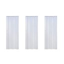 Ver imagem 5 de Kit com 3 Portas Sanfonadas de PVC 210x72cm Branco/Gelo Bariri