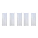 Ver imagem 4 de Kit com 5 Portas Sanfonadas de PVC 210x72cm Branco/Gelo Bariri