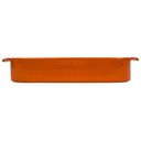 Ver imagem 1 de Kit 2 Travessas Retangulares 28x17cm Laranja Germer Porcelana Assar e Servir Refratária