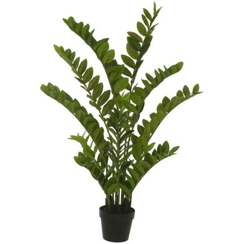 Planta Artificial Arvore Zamioculca Real Toque C/pote X232 Verde 1,1cm
