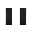 Ver imagem 4 de Kit com 2 Portas Sanfonadas PVC 210x0,72cm Preto Bariri