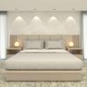 Cama King sob Medida Tt 201cmx208cm 100% Mdf Casa Lar Cor:titânio - 1