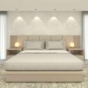 Ver imagem 1 de Cama King sob Medida Tt 201cmx208cm 100% Mdf Casa Lar Cor:titânio