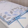 Trocador para Cômoda de Bebe 02 Peças 70x50cm Nuvem Azul - 4