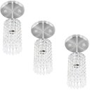 Ver imagem 1 de Kit 3 Lustres Clearcrillic Cristal Acrílico Redondo