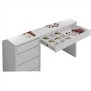 Ver imagem 6 de Conjunto para Quarto Escrivaninha 5 Gavetas Berlim e Espelho Retangular 180cm Flora