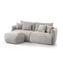 Ver imagem 2 de Conjunto Sofá 200cm e Puff Comfy CabeCasa MadeiraOriginals Cinza Mescla