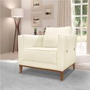 Ver imagem 2 de Poltrona Decorativa Riva Linho Pérola - Loja Sheep