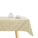 Ver imagem 1 de Toalha de Mesa Jacquard Premium Pequena 100x100 Admirare Elegância Praticidade - Champagne