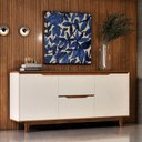 Ver imagem 1 de Aparador Buffet 2 Portas 51355 Flow Off White Freijó Ej Móveis