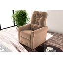 Ver imagem 3 de Poltrona Reclinável Clio em Veludo com 3 Posições Matrix