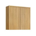 Ver imagem 4 de Conjunto Modulado de Cozinha Armário Aéreo 80cm 2 Portas Ripado e Balcão 2 Portas 80cm Torino Marrom/Cinamomo/Off White