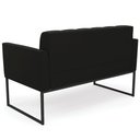 Ver imagem 7 de Sofá Namoradeira Base Industrial Preto Ana Suede Preto - Ibiza