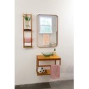 Ver imagem 3 de ESPELHO LUXO RETANGULAR RETRÔ 120X60CM BANHEIRO SALA QUARTO HALL MOLDURA ROSE GOLD