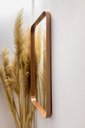 Ver imagem 2 de ESPELHO LUXO RETANGULAR RETRÔ 120X60CM BANHEIRO SALA QUARTO HALL MOLDURA ROSE GOLD
