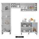 Ver imagem 3 de Cozinha Modulada Completa Vanessa 5 Peças 230cm Preto Fosco - Desk Design