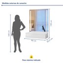 Ver imagem 6 de Conjunto Penteadeira Camarim 1 Gaveta 122x90cm Paris e Espelho Retangular 180cm Flora
