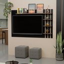 Ver imagem 1 de Painel Ripado para TV até 32 Polegadas 120cm com Prateleiras Preto