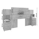 Ver imagem 3 de Cabeceira Síria Extensiva para Cama Box Casal/queen/king - 3 Cores:cinamomo/offwhite