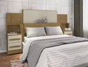 Ver imagem 1 de Cabeceira Síria Extensiva para Cama Box Casal/queen/king - 3 Cores:cinamomo/offwhite