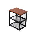 Ver imagem 5 de Mesa de Cabeceira Ferro Madeira Tipo Industrial Multiuso Sapateira