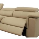 Ver imagem 2 de Sofá Damon Reclinável 3 Lugares Couro Bege 333cm - 69652
