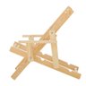 Conjunto 2 Espreguiçadeiras Preguiçosa Dobrável Madeira Maciça Adulto e Infantil com Tecido - bege - 4