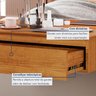 Conjunto 2 Penteadeiras Camarim 1 Gaveta 122x90cm Paris - 2