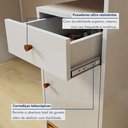 Ver imagem 5 de Escrivaninha Mesa Escritório Madrid com Painel para TV até 58 Polegadas 100% MDF