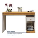 Ver imagem 7 de Escrivaninha Mesa Escritório Madrid com Painel para TV até 58 Polegadas 100% MDF