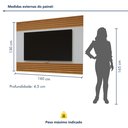 Ver imagem 3 de Escrivaninha Mesa Escritório Madrid com Painel para TV até 58 Polegadas 100%